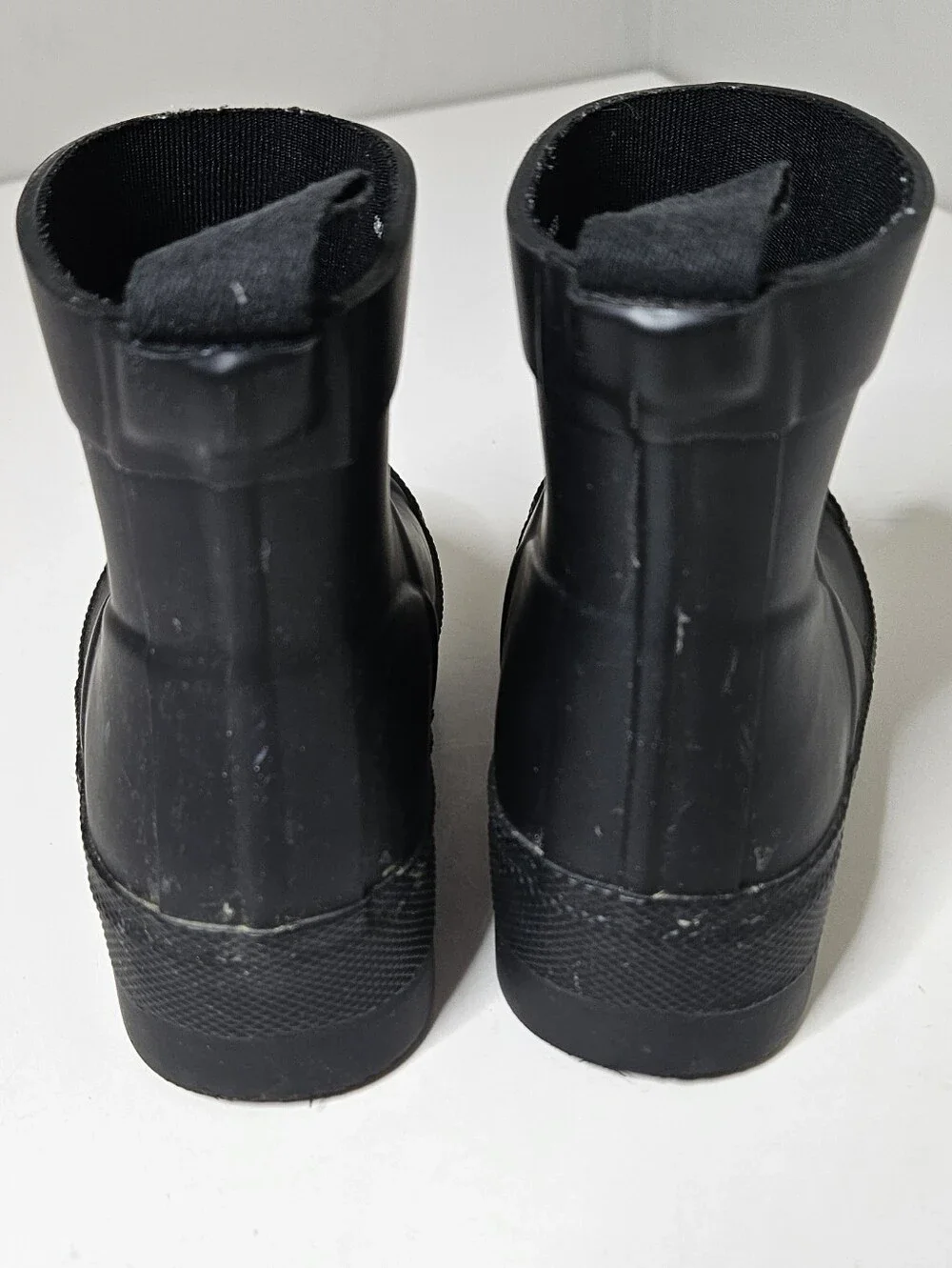 Hunter Kids Play Waterproof Rain Boots Black Ankle B8 G9 Pull On Strap 8 9